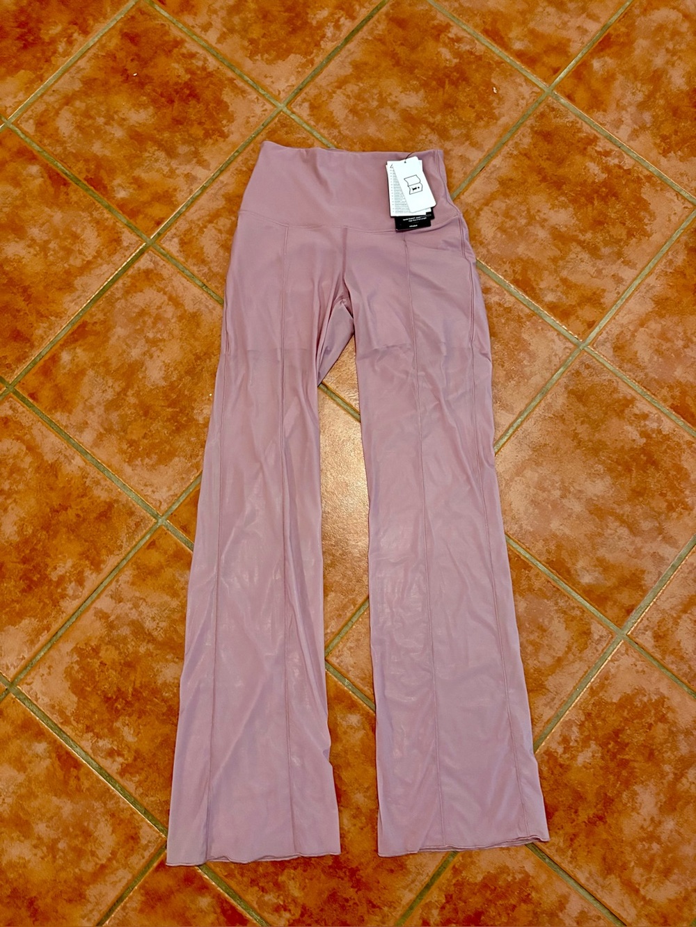 Nike Women’s Zenvy Sheer Gentle-Support Trousers Pants, Plum Dust Color Sz S